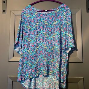 Floral Print Top size 2X